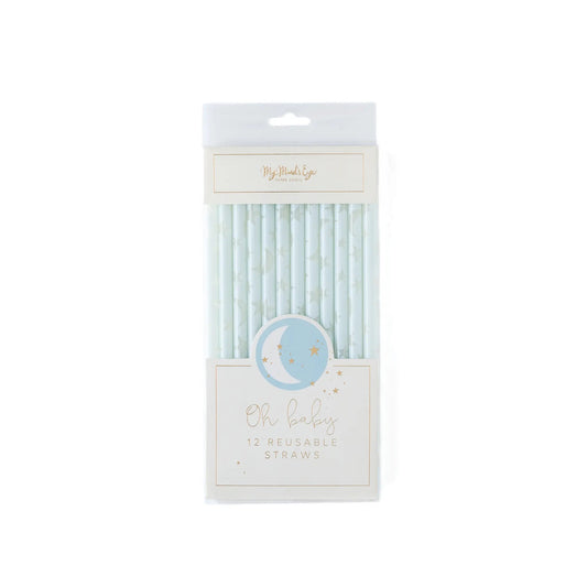 Baby Blue Reusable Straws