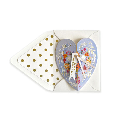 Happy Mother's Day Folding Heart Card/Blue