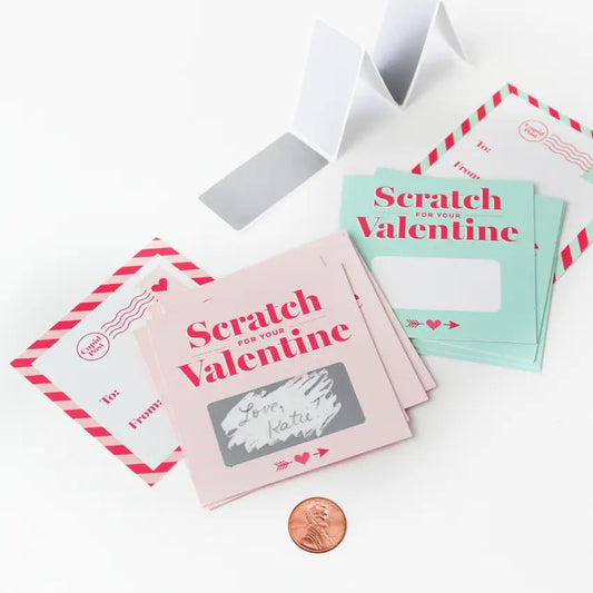 Scratch-off Valentines - Pink 18pk
