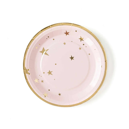 Baby Pink Star 9” Plates