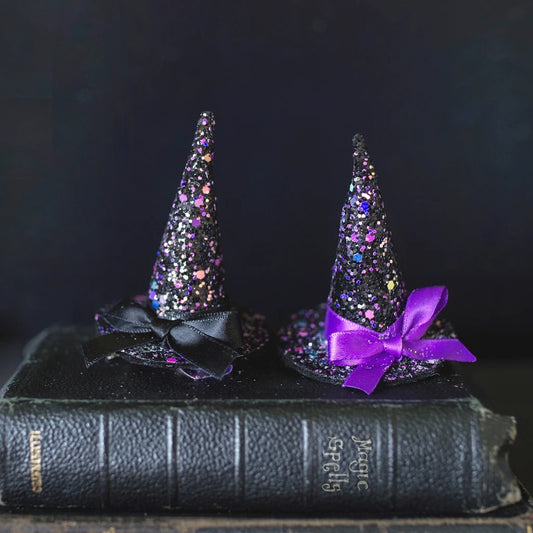Halloween Hair clips Witch Hats/Spiders