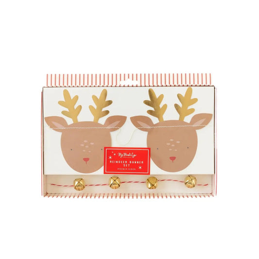 Believe Reindeer & Bells Banner Set