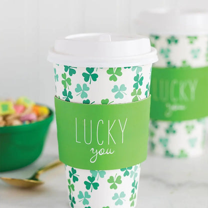 Lucky You Shamrocks To Go Cups