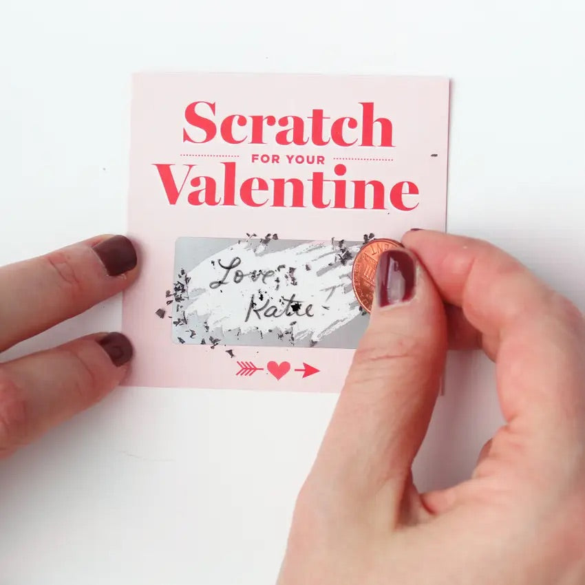 Scratch-off Valentines - Pink 18pk