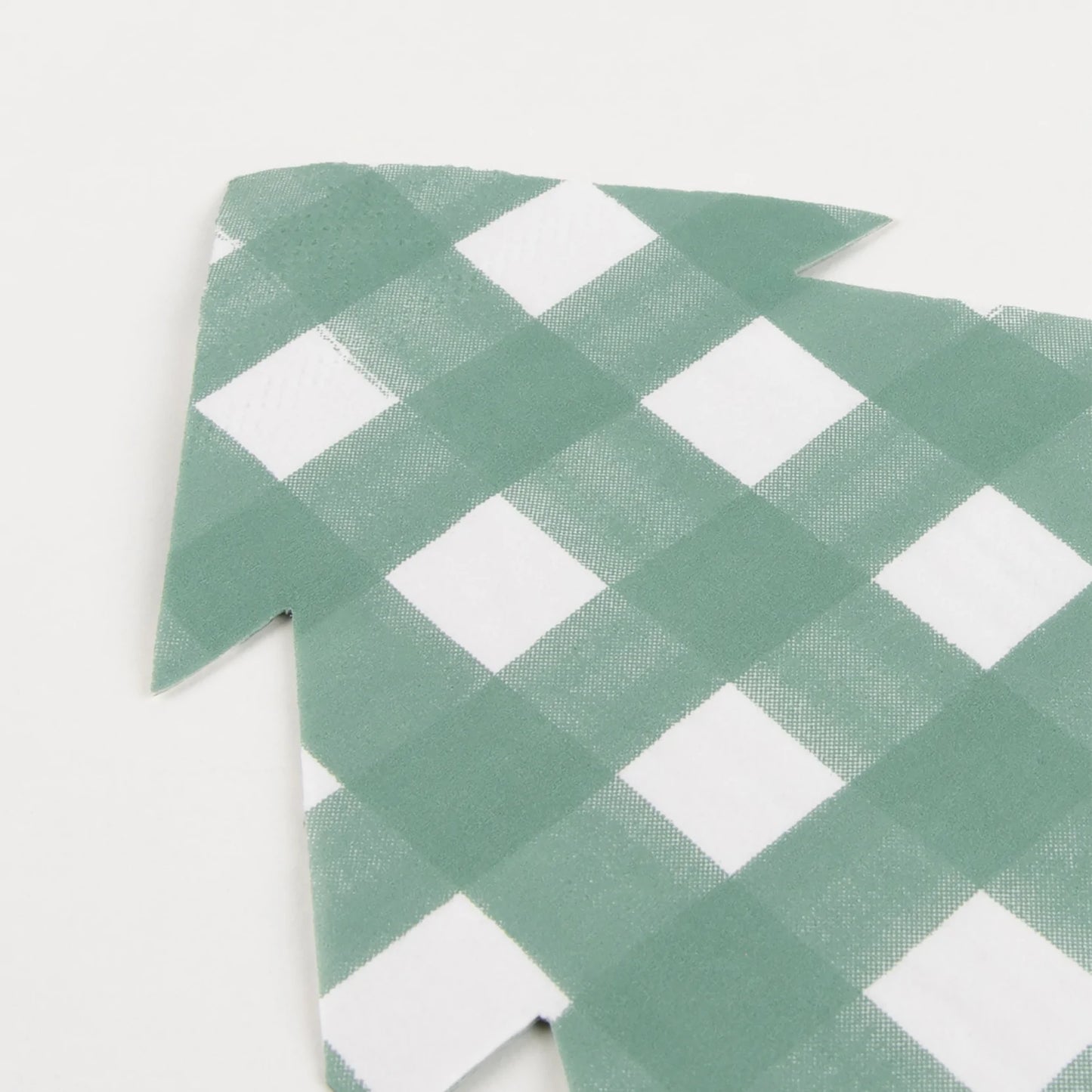 Green Gingham Tree Napkins