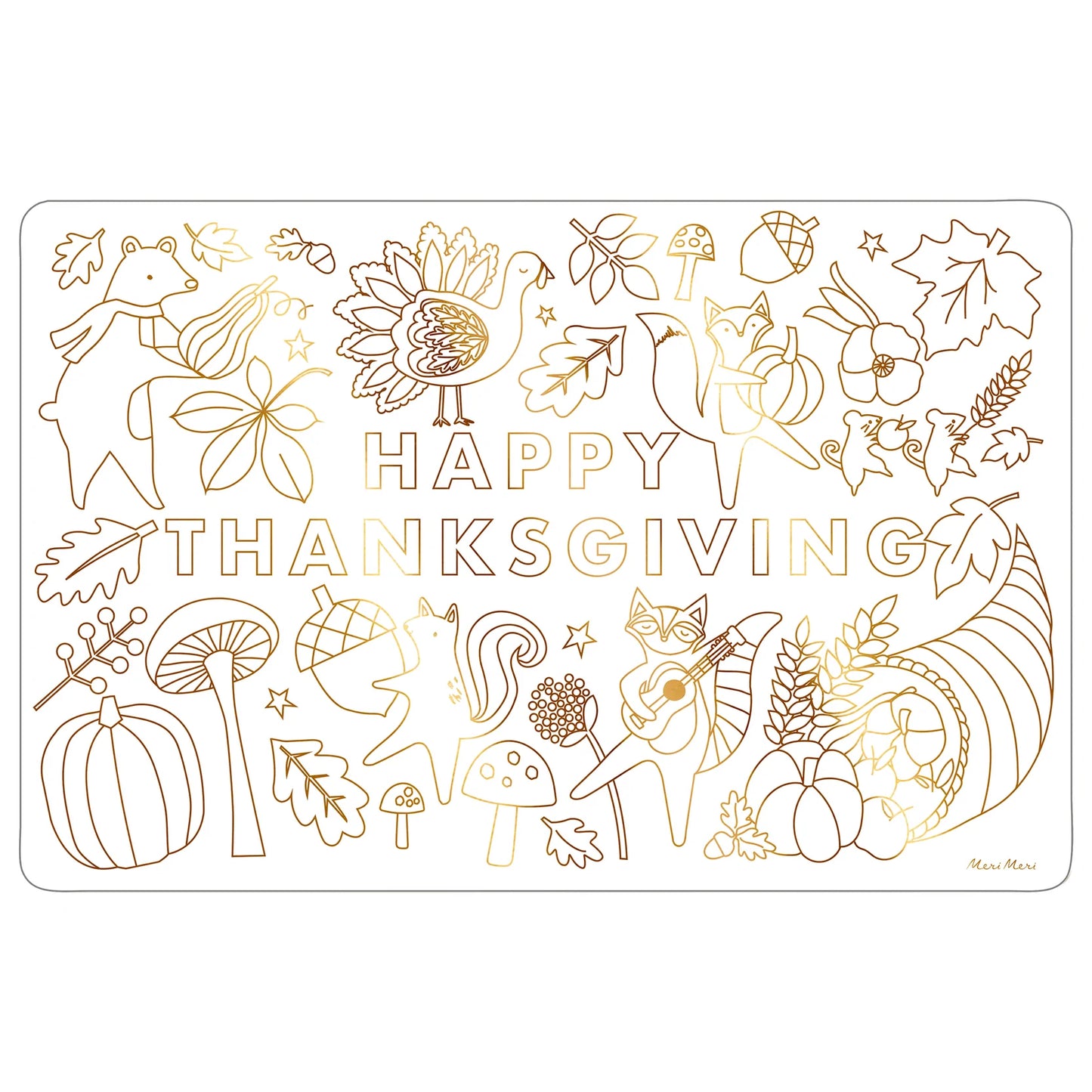 Thanksgiving Colouring Placemats