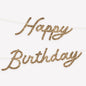 Gold Happy Birthday Garland Set