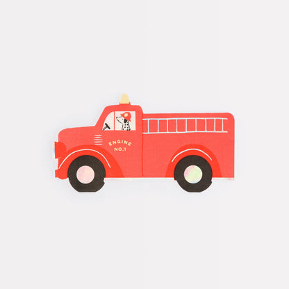 Fire Truck Napkins