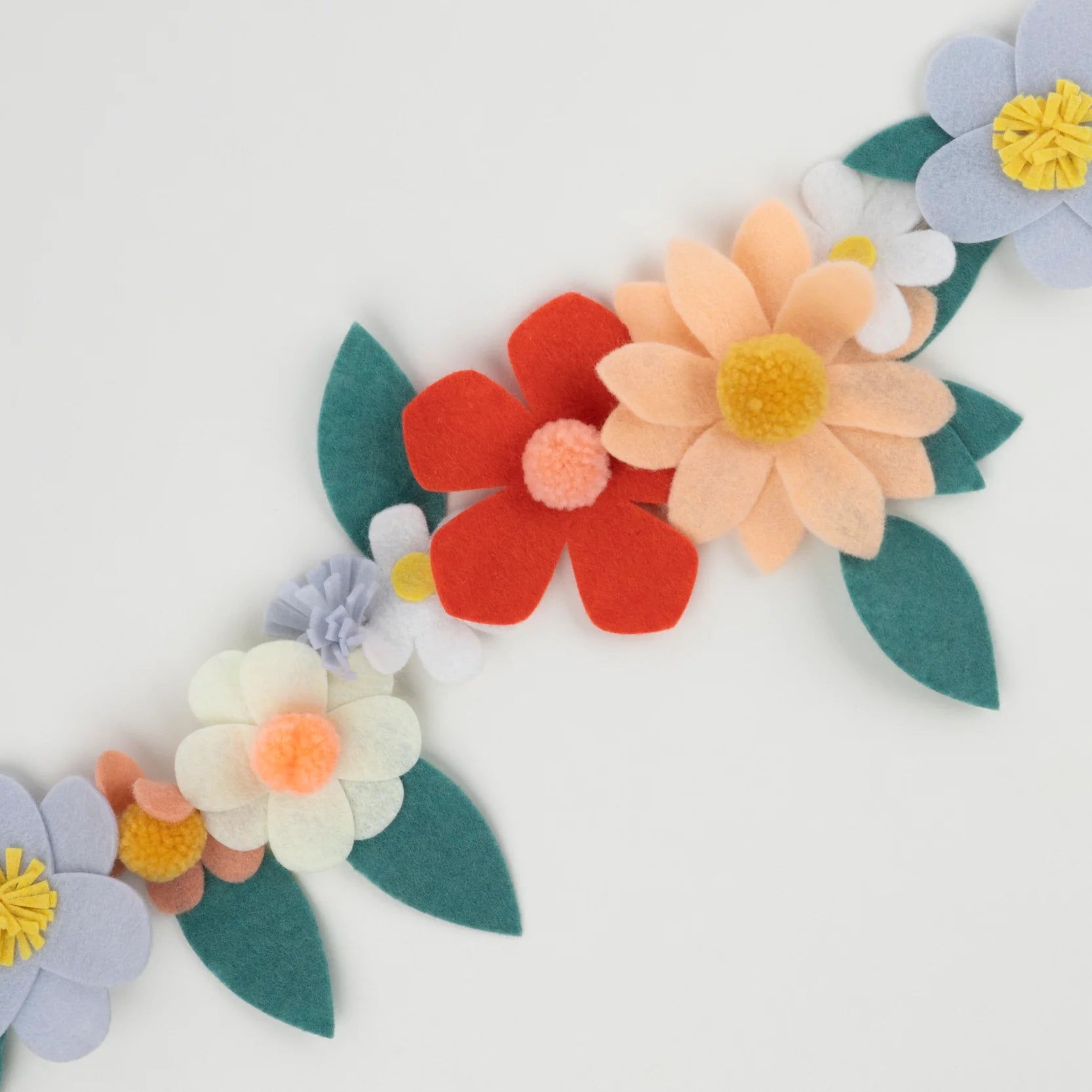 Blooming Wall Art: DIY Felt Flower Garland to Elevate Your Space — Resa  Curbo Creative